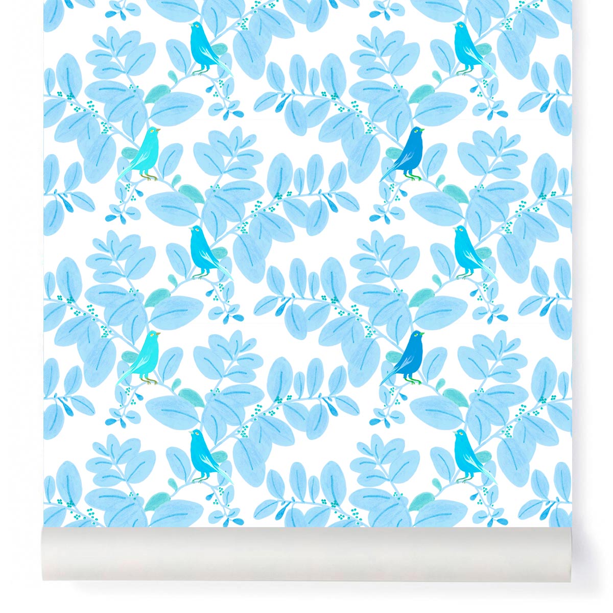 Carta da parati Little Cabari SONGE Blue