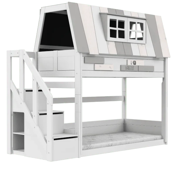 Lifetime Kidsrooms Lit superposé 154 cm - My Hangout Whitewash