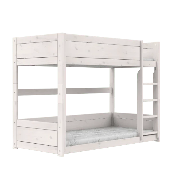 Lifetime Kidsrooms Lit superposé avec échelle 154 cm - Original Blanc