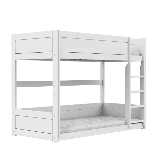 Lifetime Kidsrooms Lit superposé avec échelle 154 cm - Original Blanc