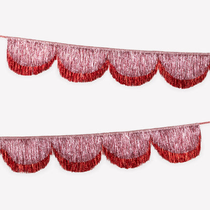 Tinsel Garland Pink