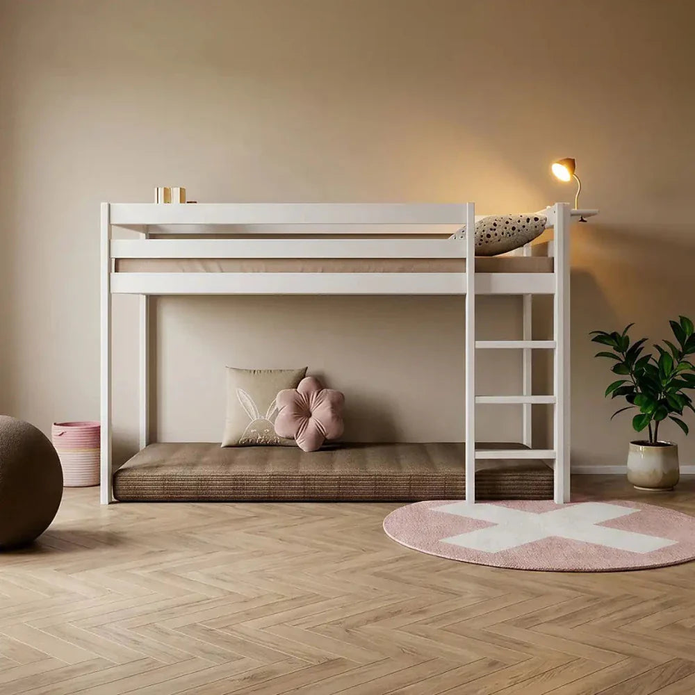 Lifetime Kidsrooms Loft bed 128 cm - Elements White