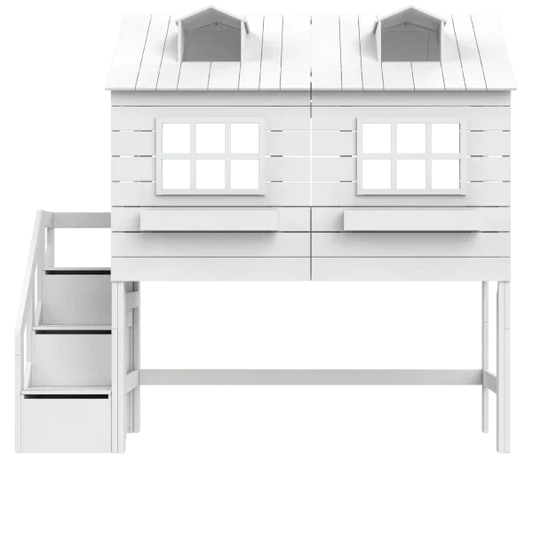 Lifetime Kidsrooms Loft bed 128 cm - Lake House White