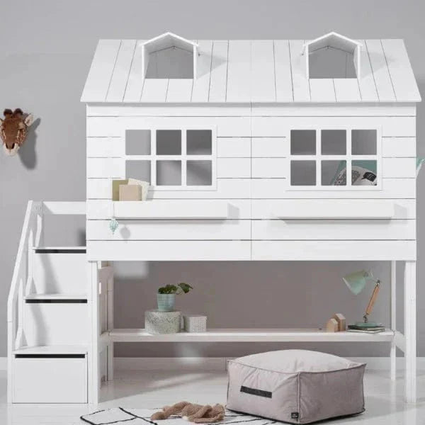 Lifetime Kidsrooms Loft bed 128 cm - Lake House White