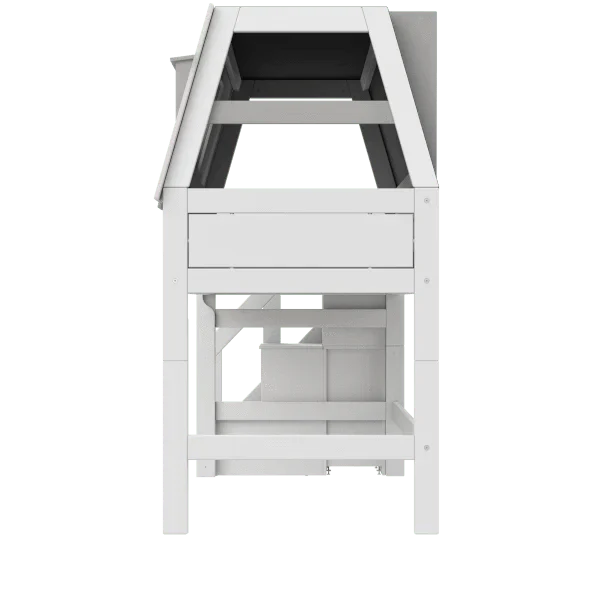 Lifetime Kidsrooms Hochbett mit Treppe 128 cm - My Hangout Weiss