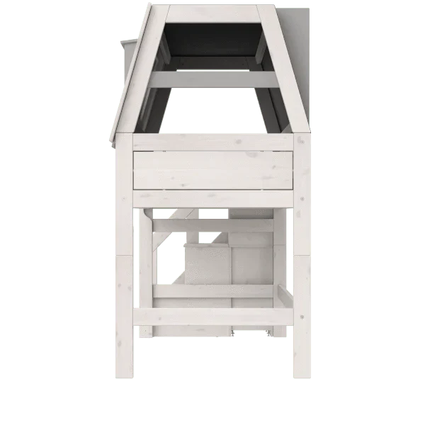 Lifetime Kidsrooms Letto a soppalco con scala 128 cm - My Hangout Whitewash