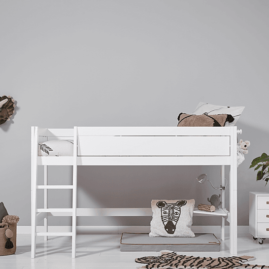 Lifetime Kidsrooms Original letto a soppalco 120 con scala - 128 cm Bianco