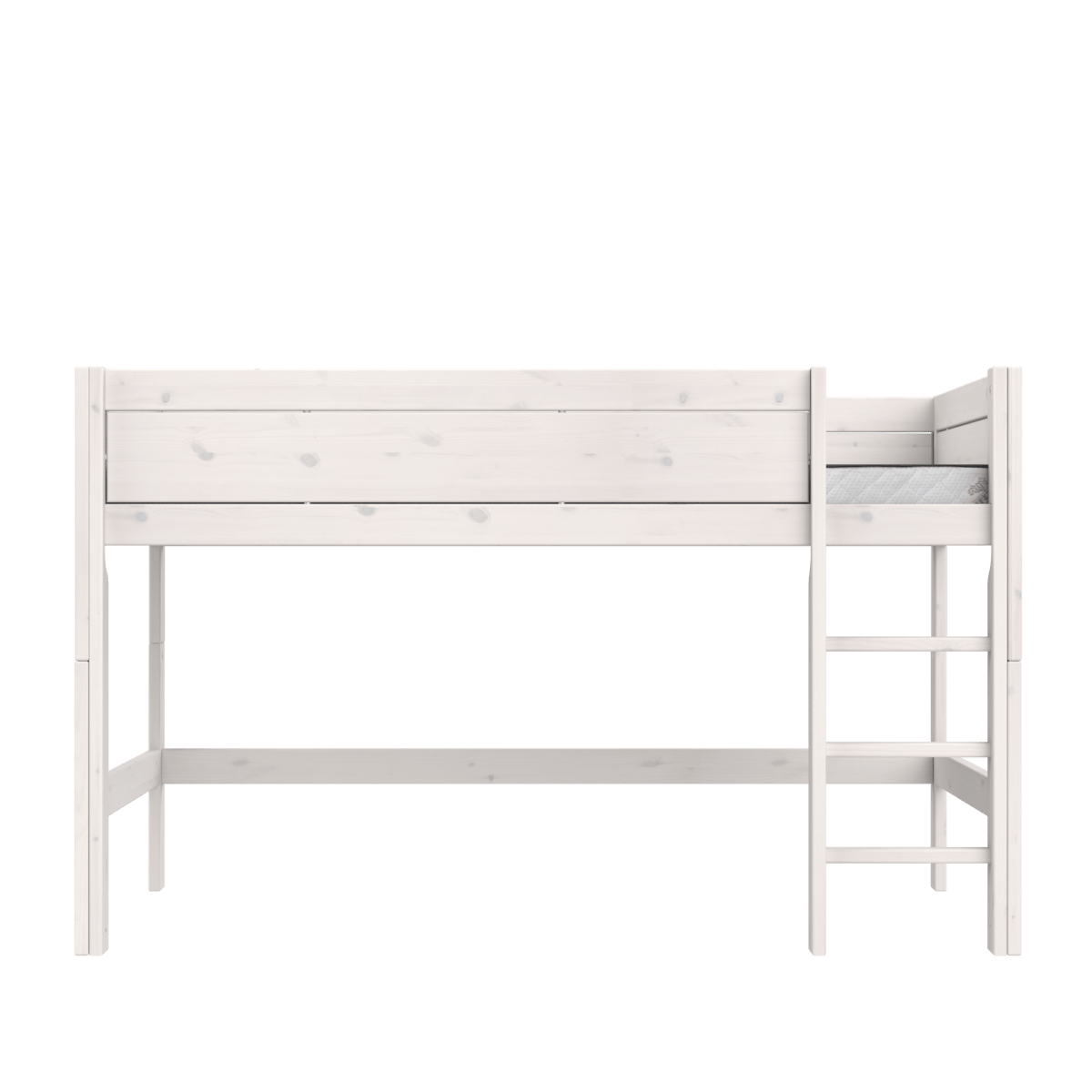 Lifetime Kidsrooms Original Hochbett 120 mit Leiter - 128 cm Whitewash