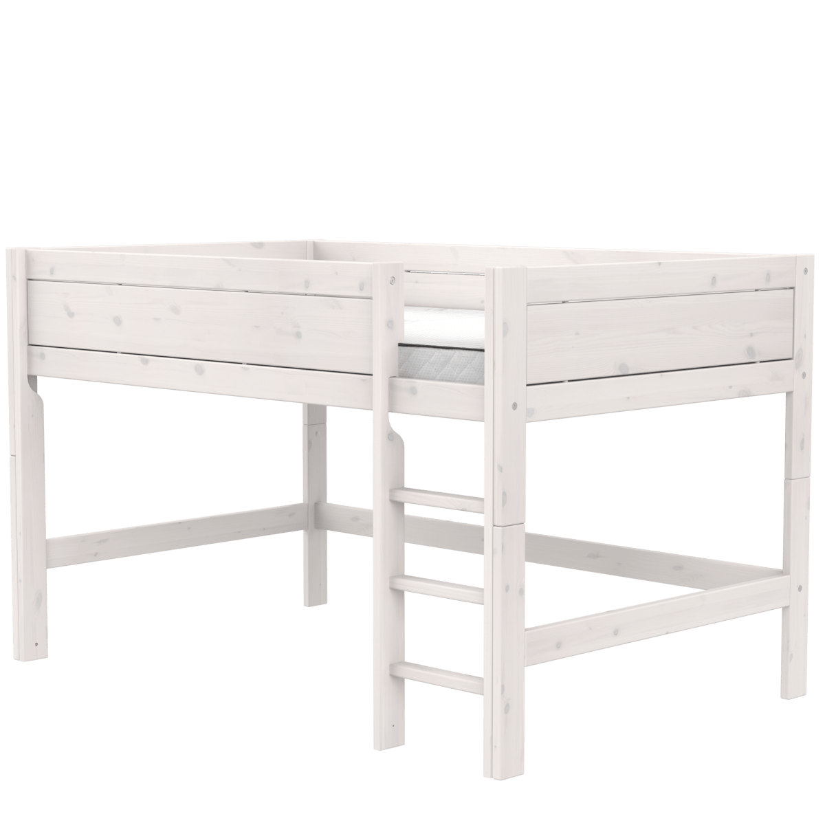 Lifetime Kidsrooms Original letto a soppalco 120 con scala - 128 cm Bianco