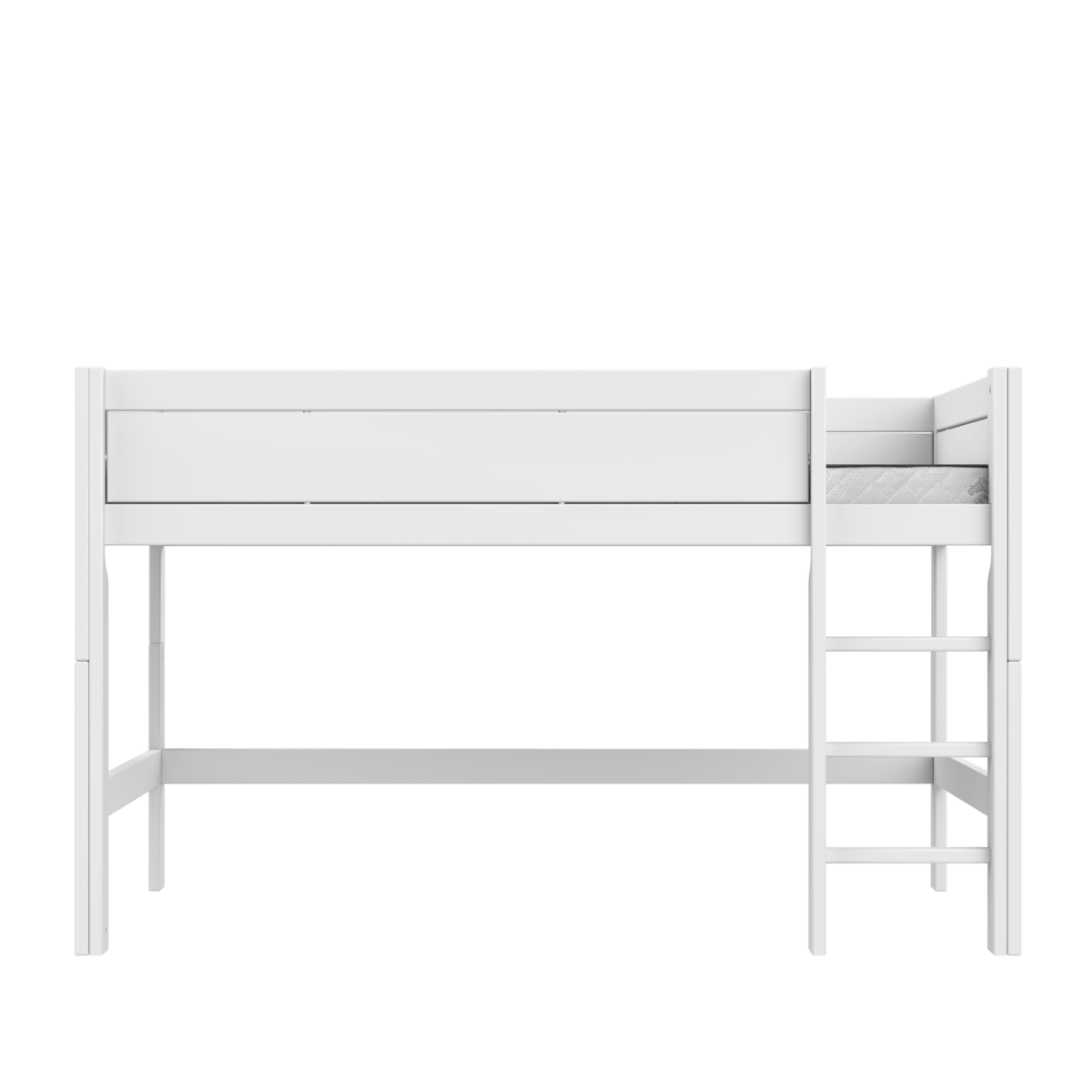 Lifetime Kidsrooms Original Hochbett 120 mit Leiter - 128 cm Whitewash