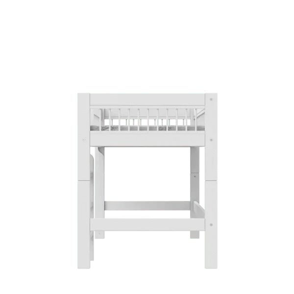 Lifetime Kidsrooms Letto a soppalco 128 cm con scala - Breeze White