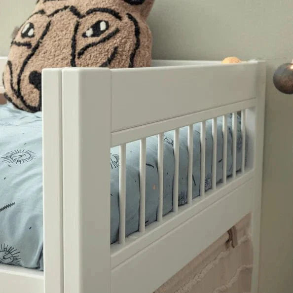 Lifetime Kidsrooms Letto a soppalco 128 cm con scala - Breeze White