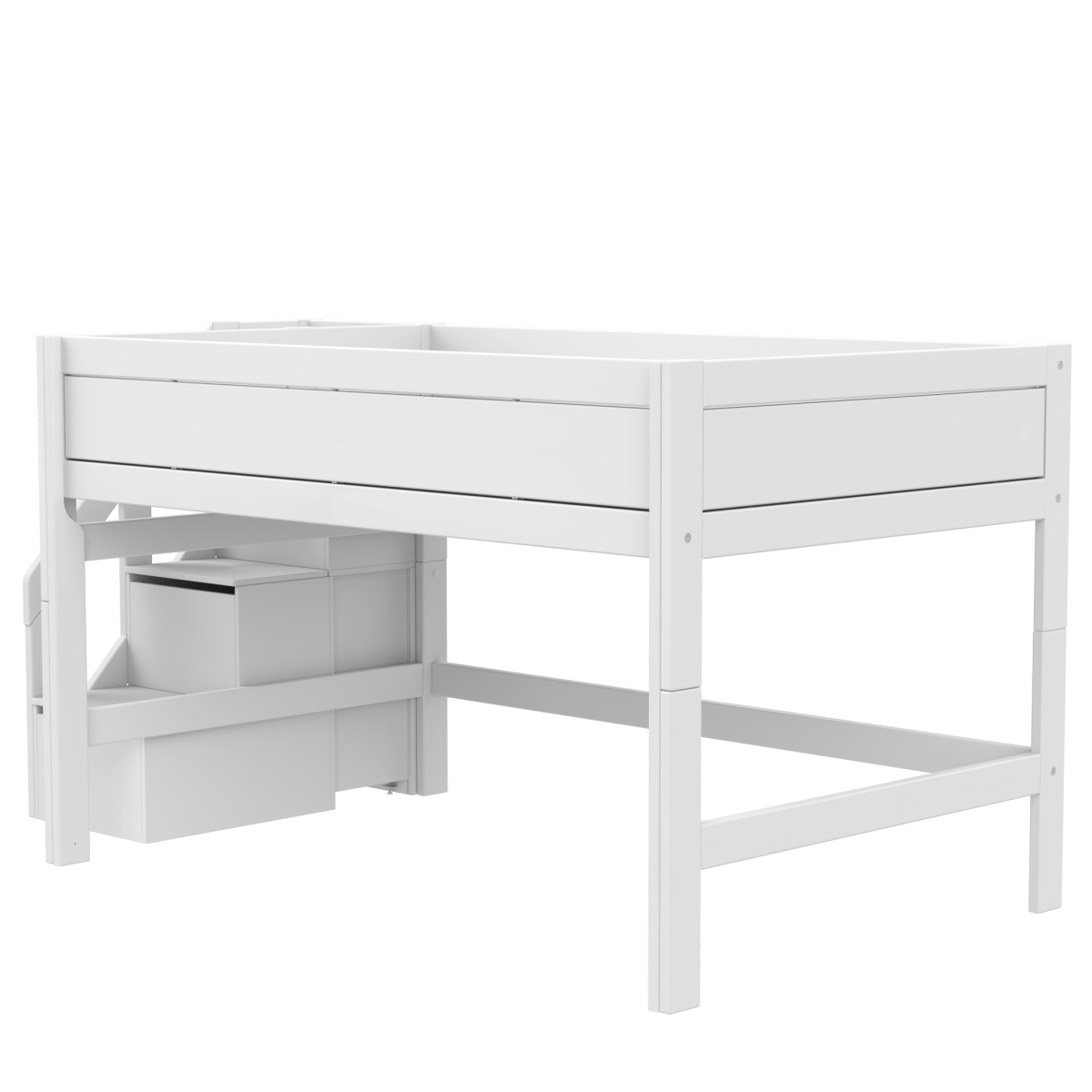 Lifetime Kidsrooms Original loft bed 120 cm with stairs - 128 cm White