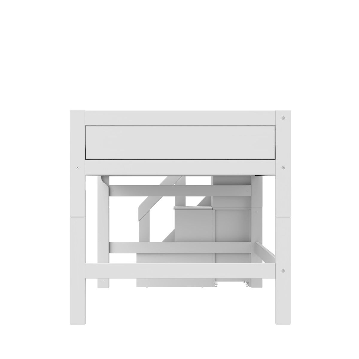 Lifetime Kidsrooms Original loft bed 120 cm with stairs - 128 cm White