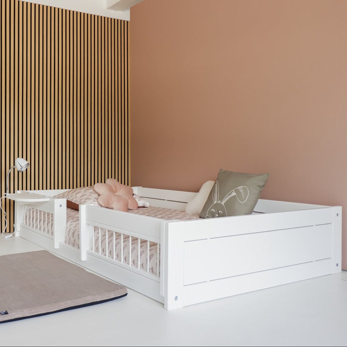 Lifetime Kidsrooms Montessori Lit de sol 120 Blanc