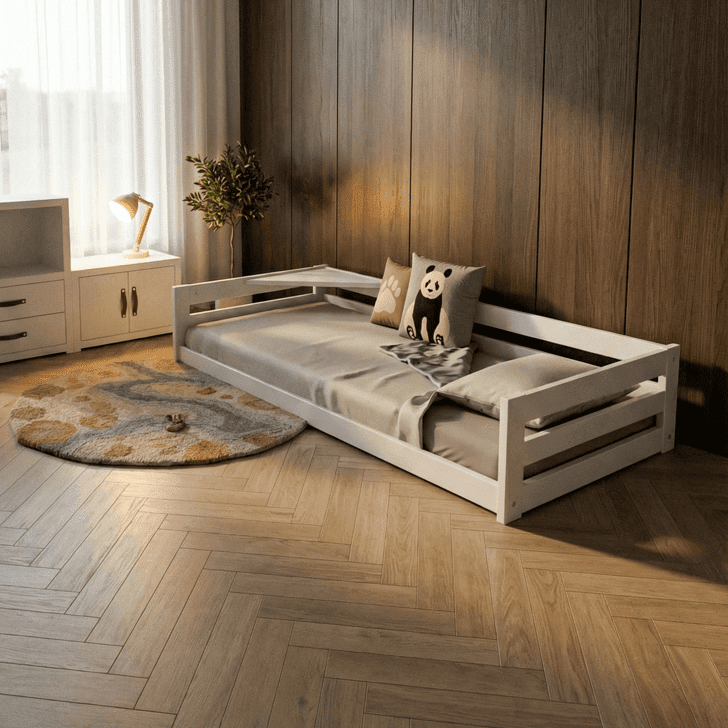 Lifetime Kidsrooms Montessori Bodenbett - Elements  Weiss