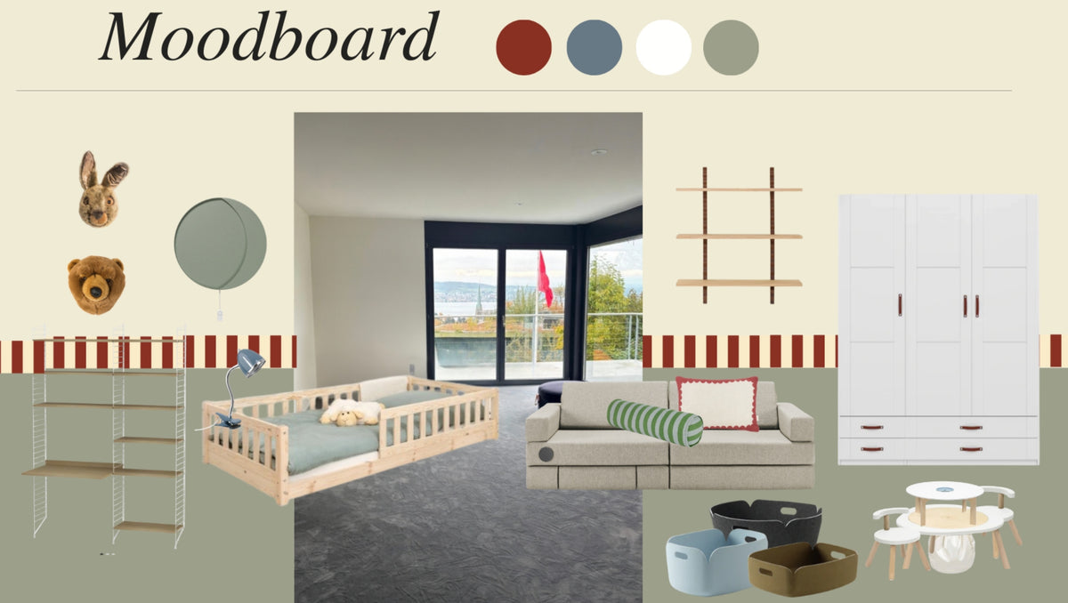 Moodboard pour chambre d'enfant