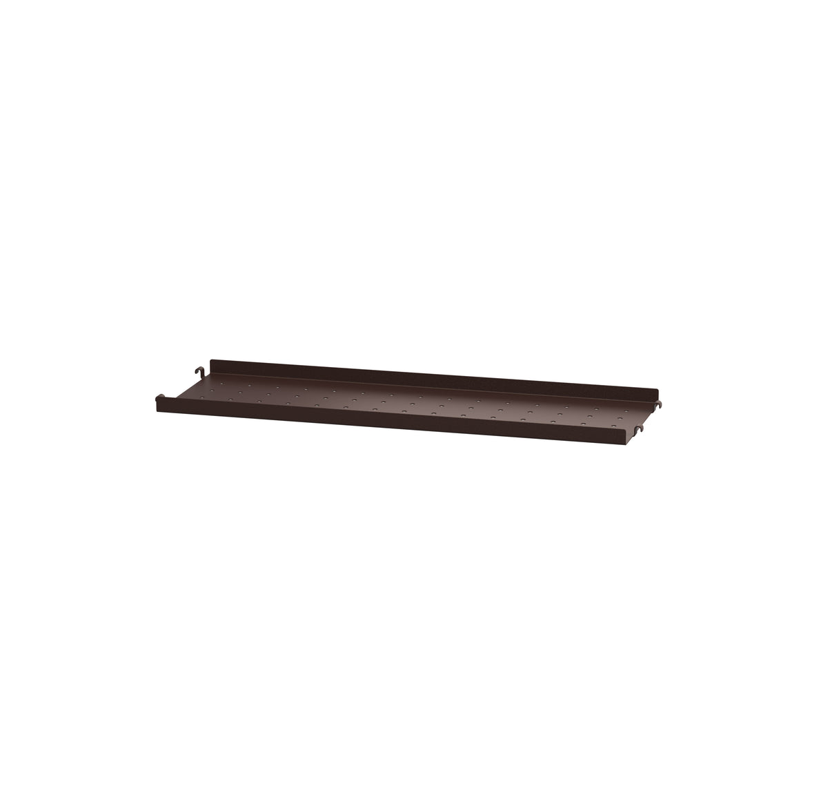 Metal Shelf Low w58 x d20 cm Dark brown