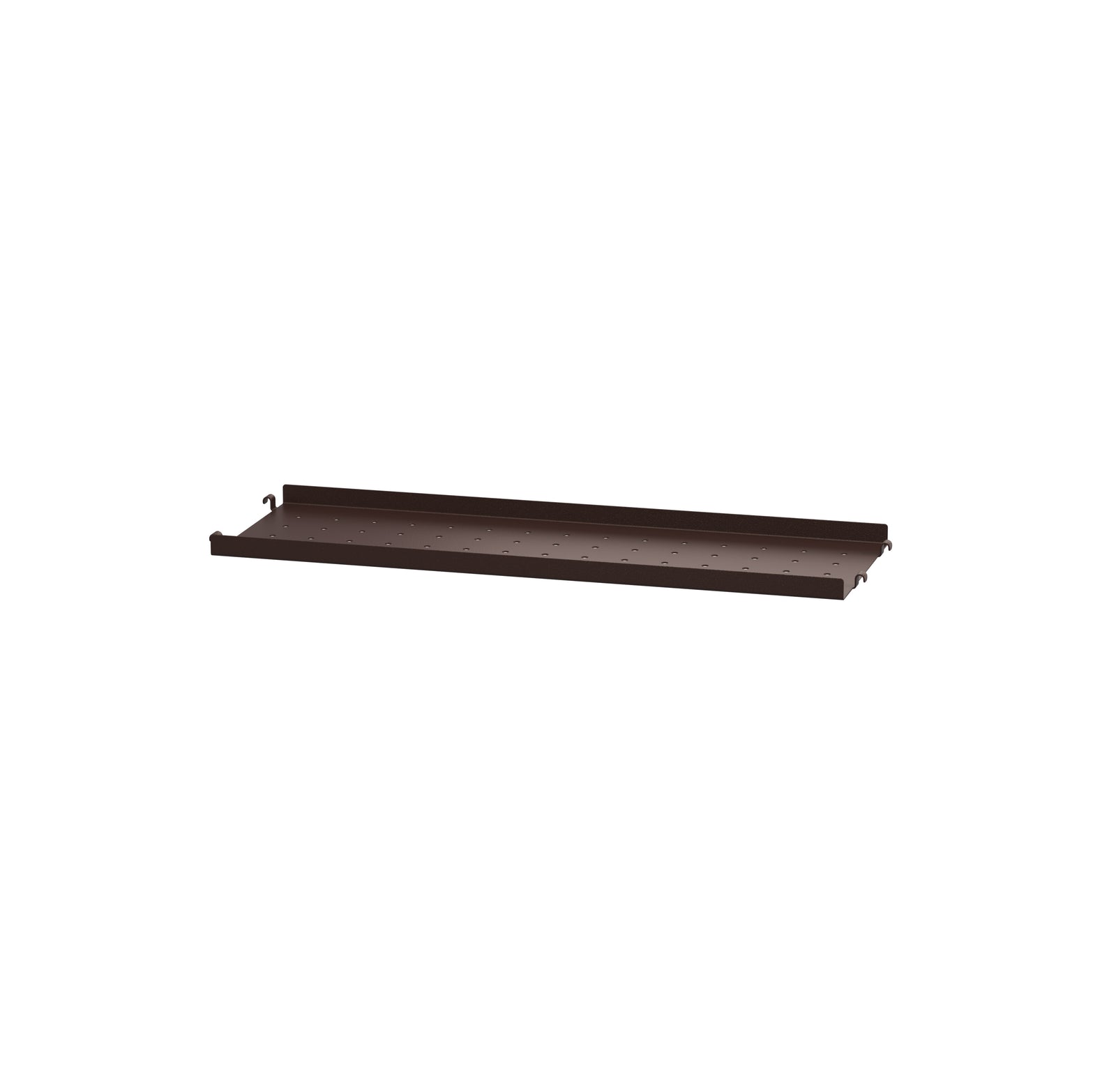 Metal Shelf Low w58 x d20 cm Dark brown