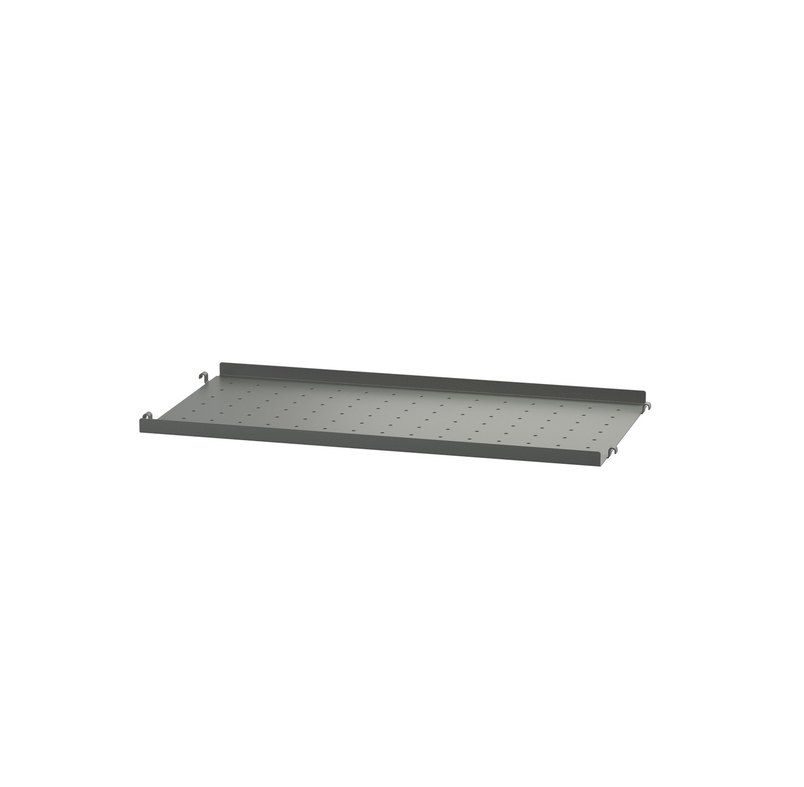 Metal Shelf Low w58 x d20 cm Dark grey
