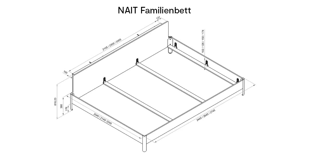 Müller Möbelwerkstätten NAIT Familienbett
