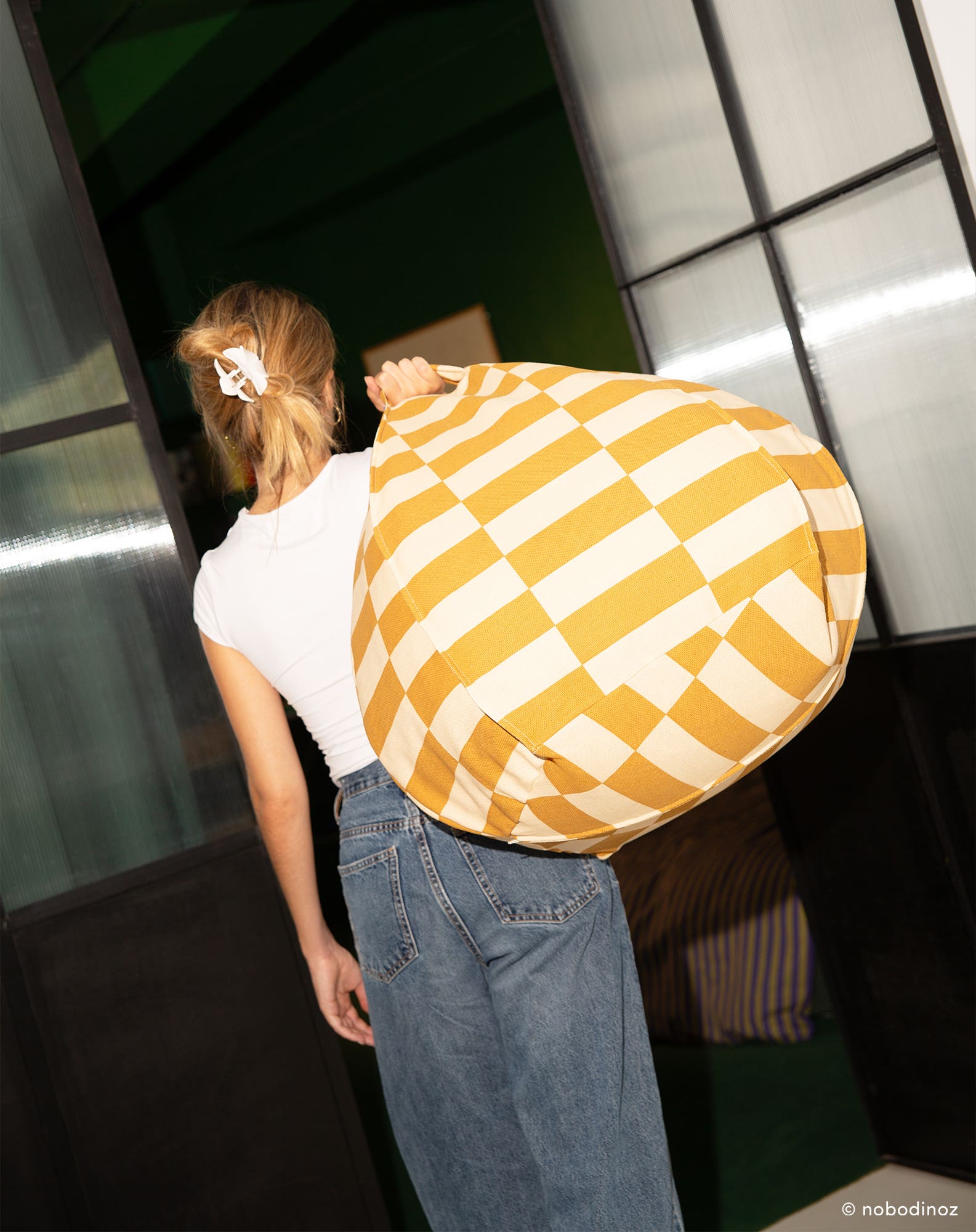 Nobodinoz runder Sitzsack Vibes Kindergrösse Variante 5137