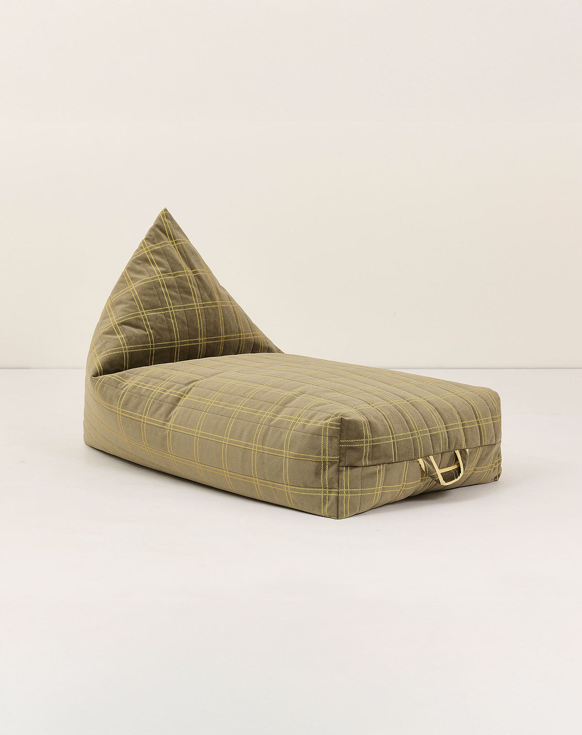 Nobodinoz Pouf long Oasis Eco-Velvet Taille enfant Vert