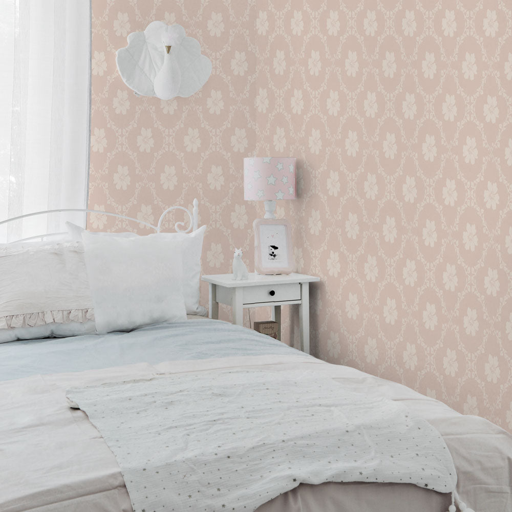 Dekornik Tapete Rosa old english pattern Streifen 50 x 280