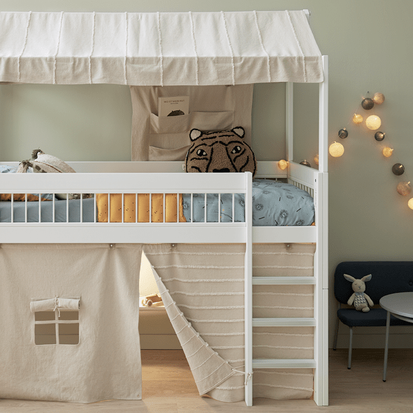 Lifetime Kidsrooms play curtain for loft bed 128 cm - Essence Green