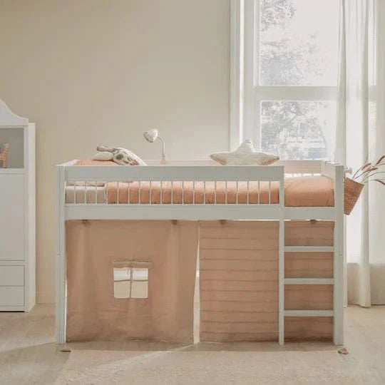 Lifetime Kidsrooms play curtain for loft bed 128 cm - Essence Blush Pink
