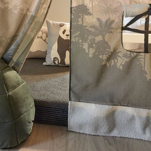 Lifetime Kidsrooms Spielvorhang für Hochbett 128 cm - Panda Paradise
