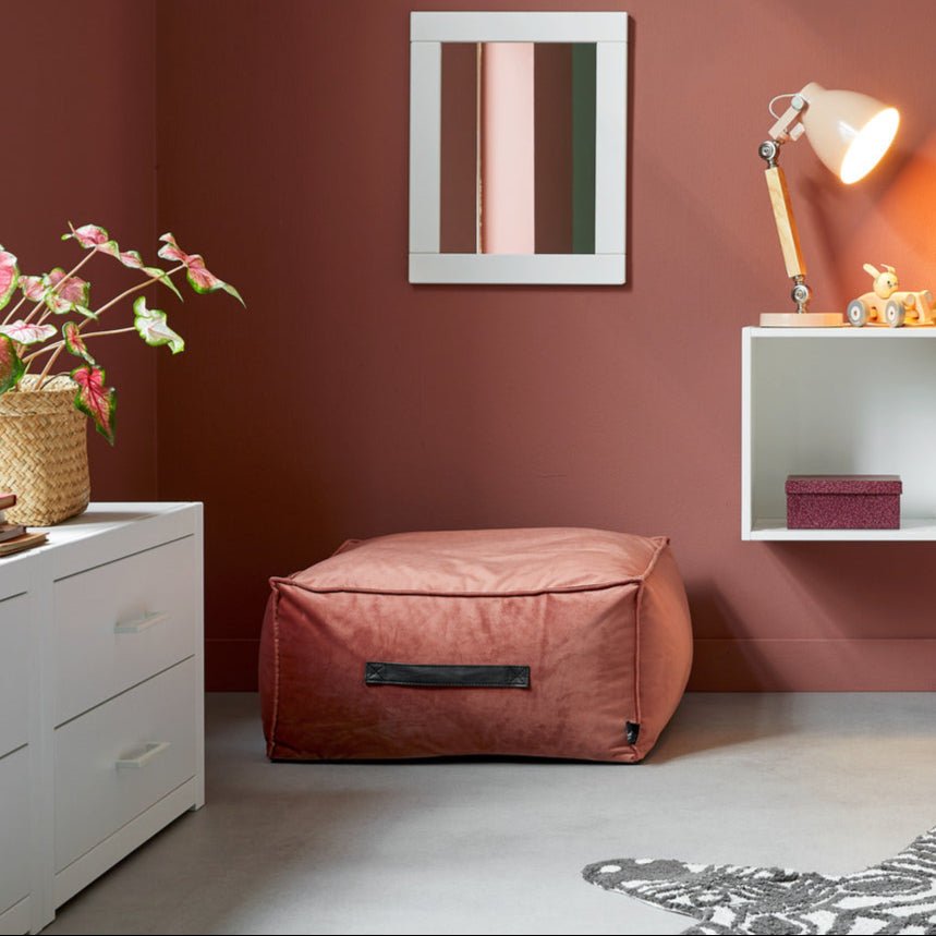 Lifetime Kidsrooms Velour Pouf - Dark Blush