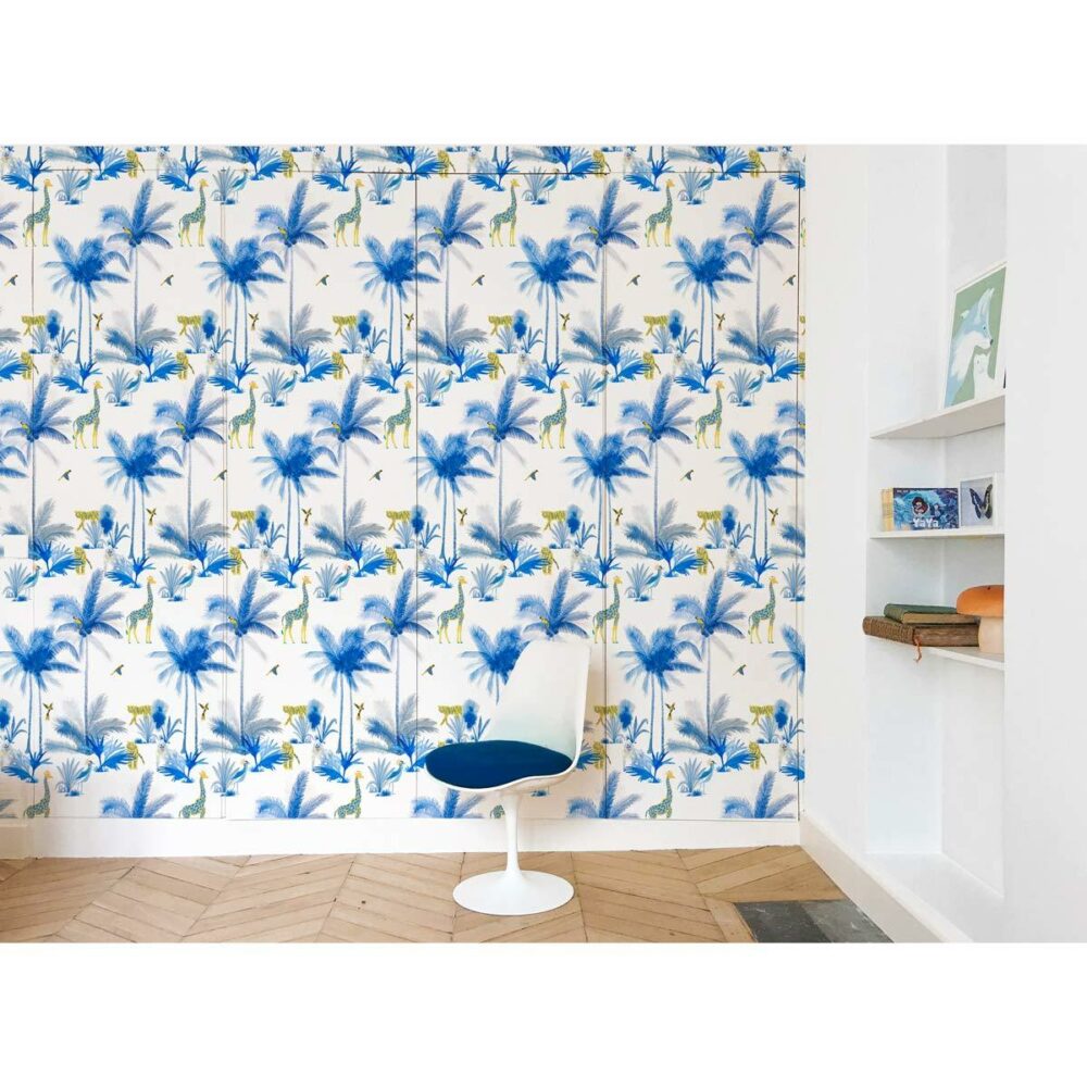 Little Cabari wallpaper GRAND TAMTAM Blue