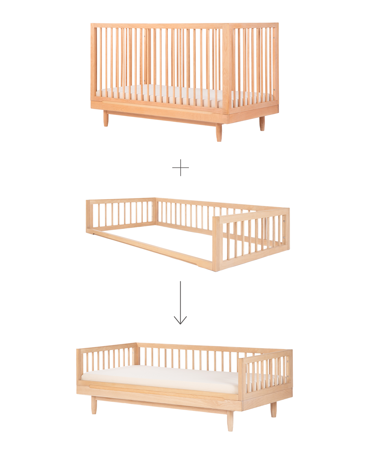 Nobodinoz Pure Junior-Erweiterung aus Eichenholz 70x140