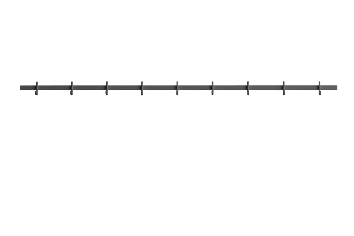 Hook rail, large w123 x d4.7 x h5.2 cm Grey