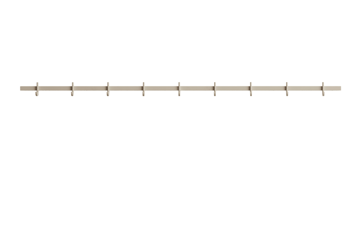 Crochet rail, large w123 x d4,7 x h5,2 cm Beige