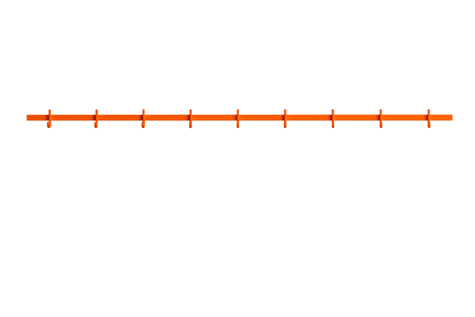 Hook rail, large w123 x d4,7 x h5,2 cm Orange