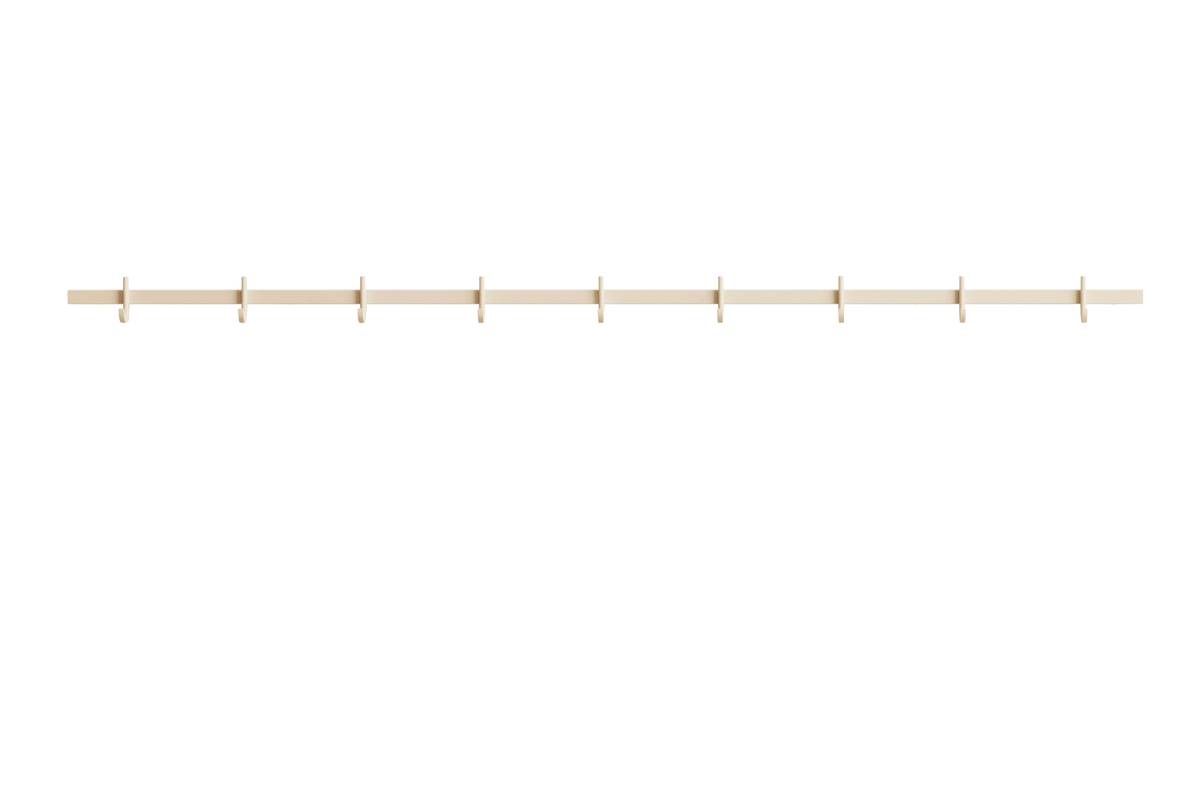 Hook rail, large w123 x d4.7 x h5.2 cm Ash