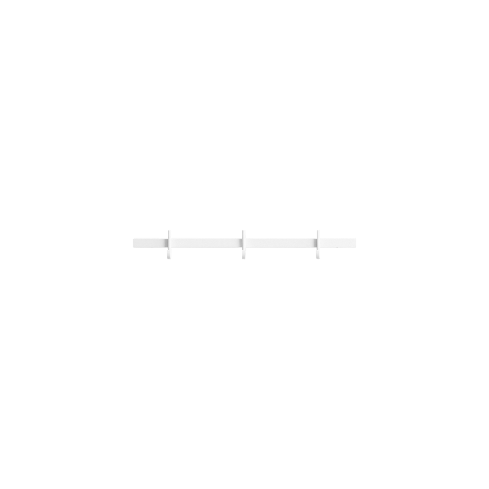 Hook rail, small w41 x d4,7 x h5,2 cm White