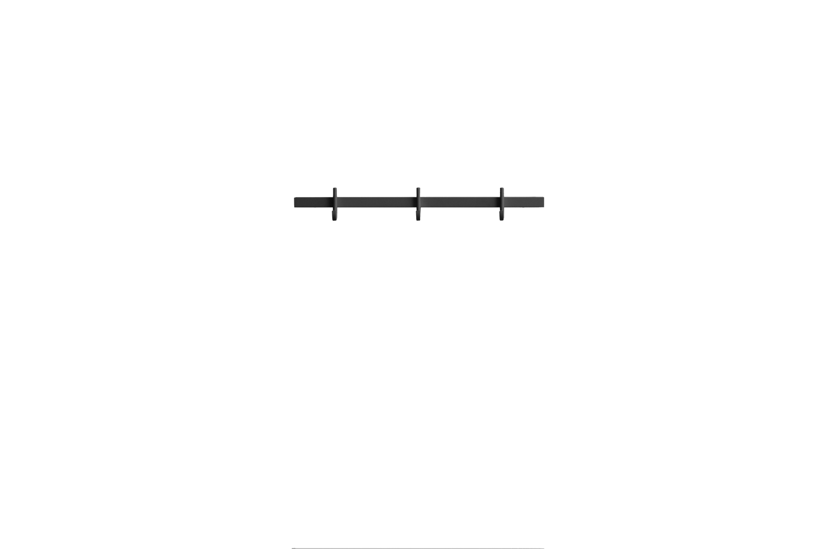 Hook rail, small w41 x d4,7 x h5,2 cm Grey