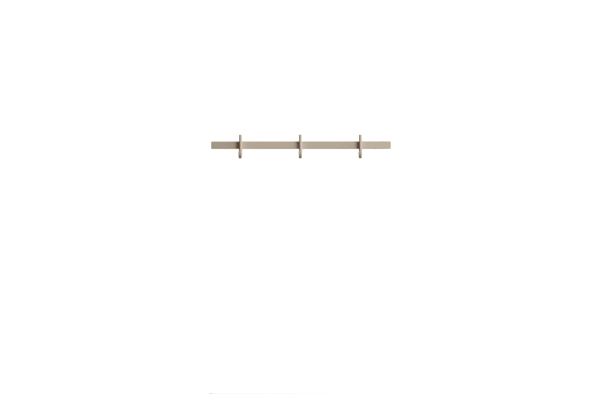 Hook rail, small w41 x d4.7 x h5.2 cm Beige