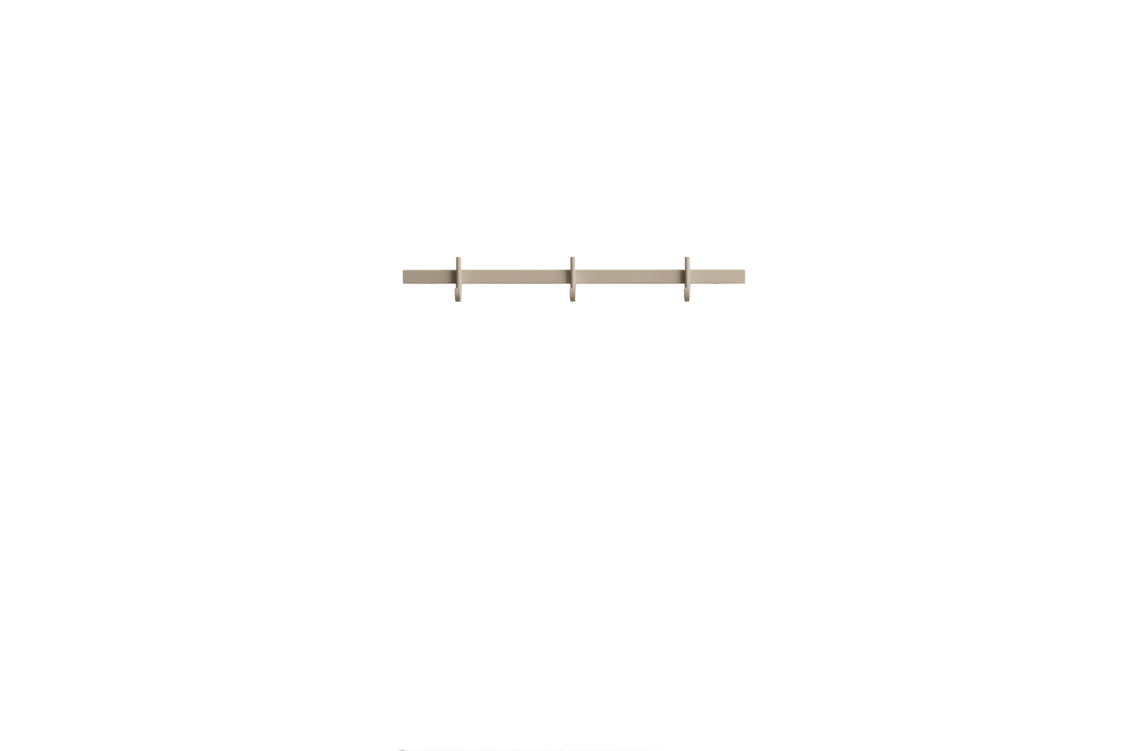 Hook rail, small w41 x d4,7 x h5,2 cm Beige