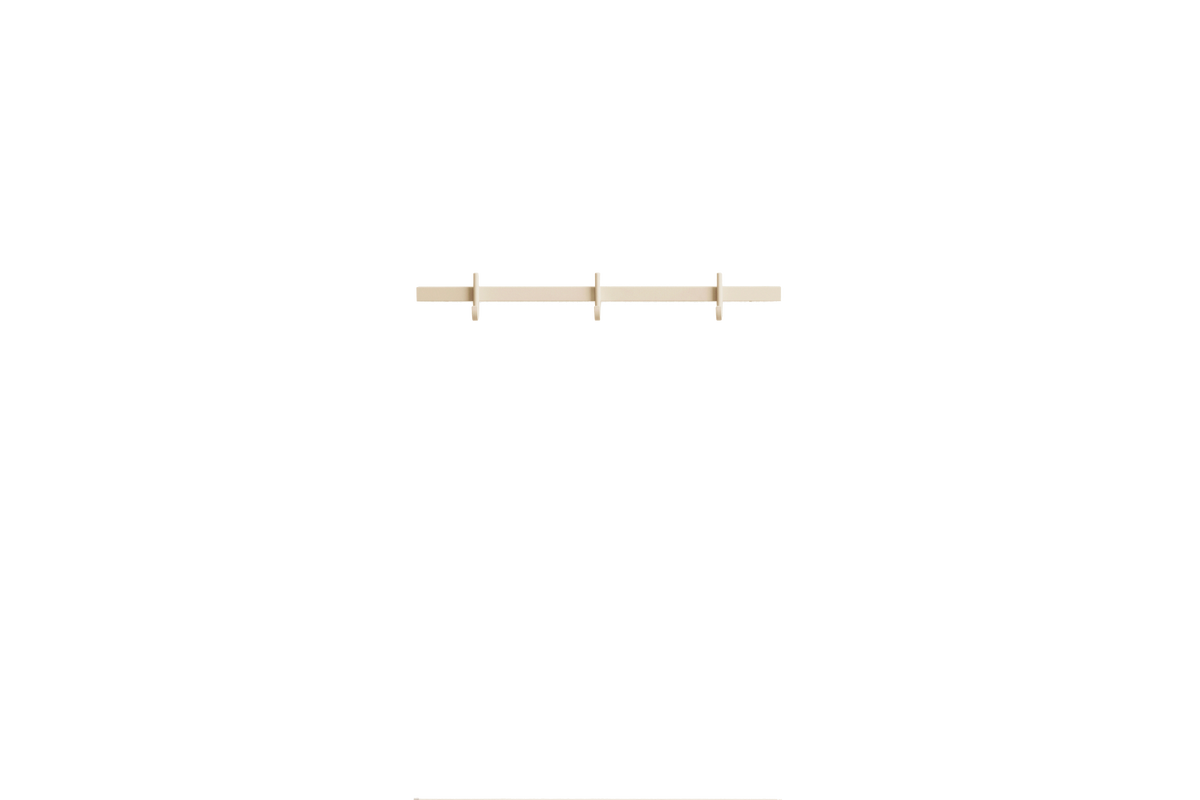 Hook rail, small w41 x d4.7 x h5.2 cm Ash
