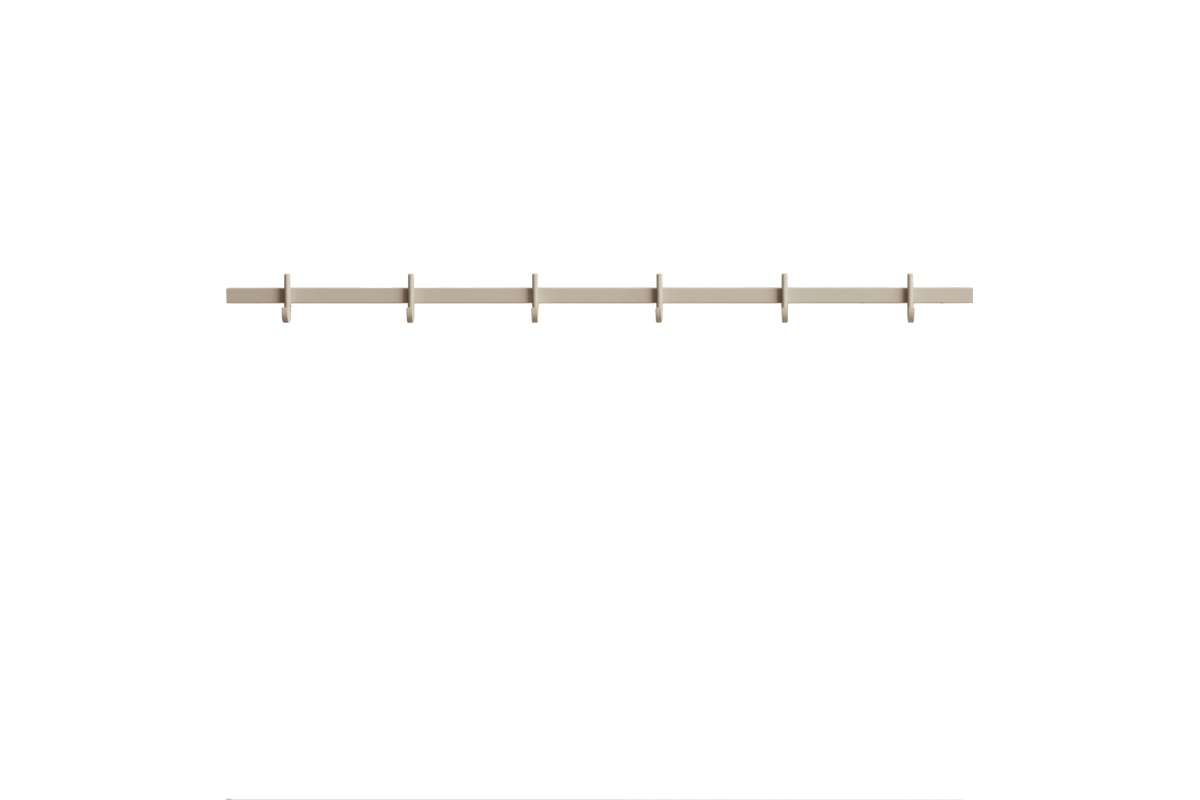 Crochet rail, moyen w82 x d4,7 x h5,2 cm Beige