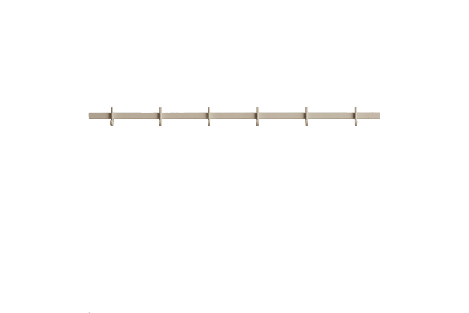 Hook rail, medium w82 x d4,7 x h5,2 cm Beige