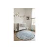 Lorena Canals Teppich Round ABC Vintage, Blau