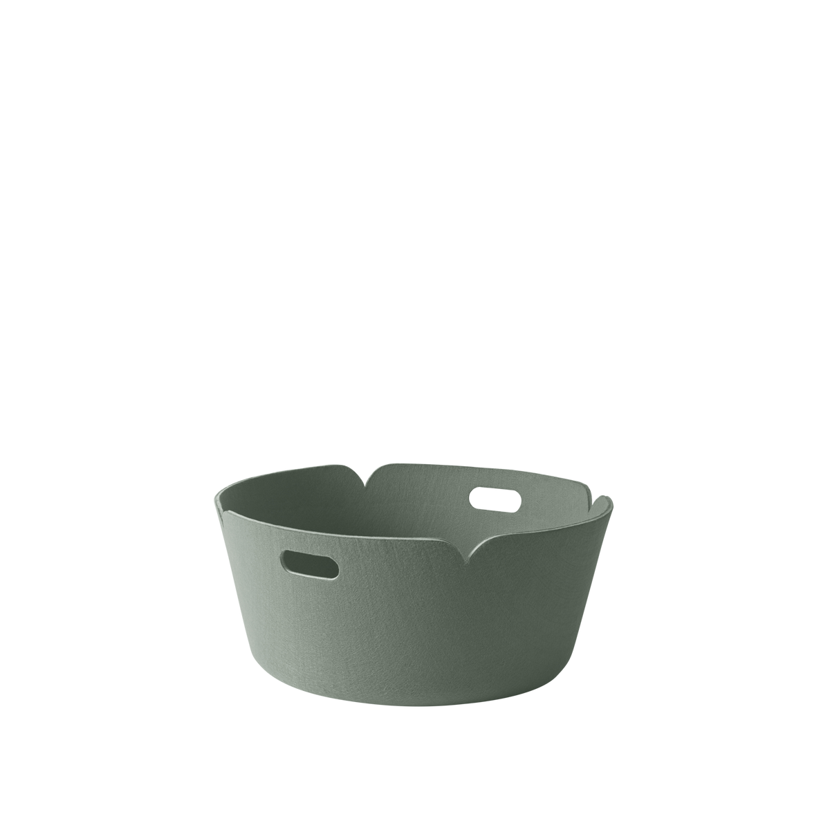 Muuto Restore round storage basket gray melange
