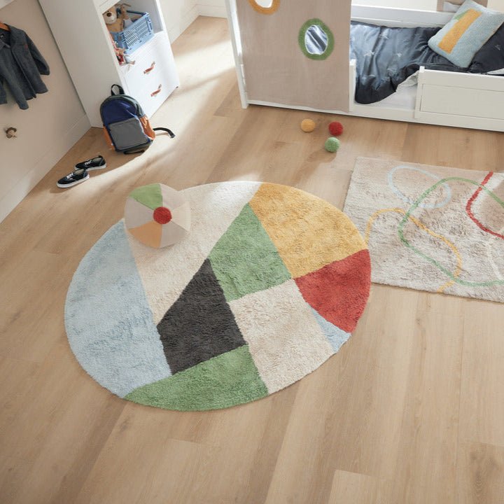 Lifetime Kidsrooms Runder getufteter Teppich - Olympic Dreams