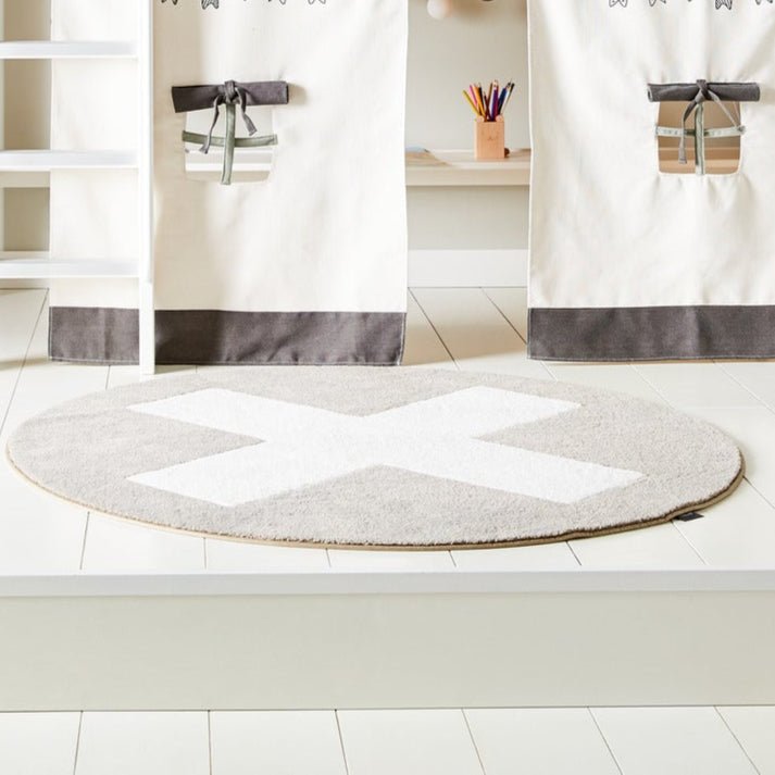 Lifetime Kidsrooms Rutschfester Teppich GREY X