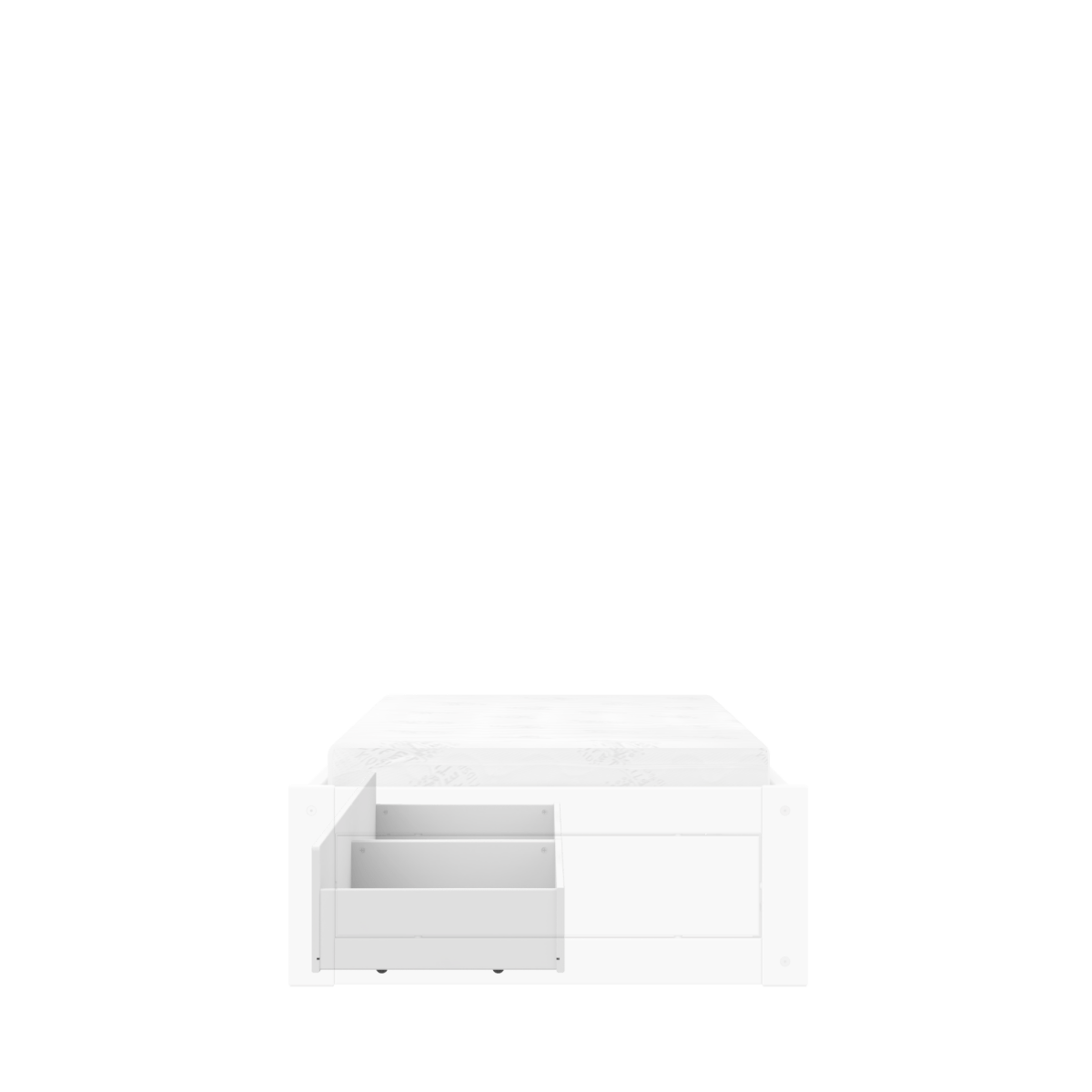 Lifetime Kidsrooms Set di cassetti per letto per ragazzi Montessori Bianco